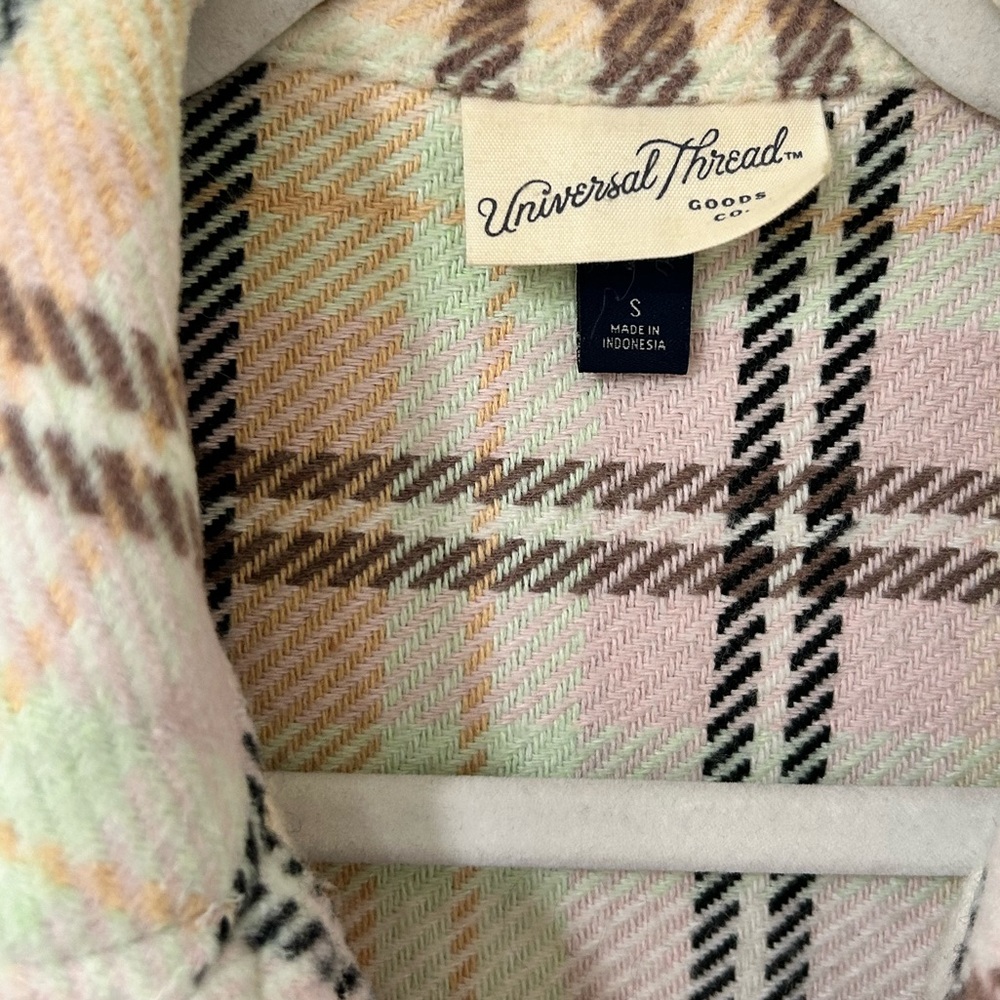 Universal Thread Oversized Shacket Plaid - image 2